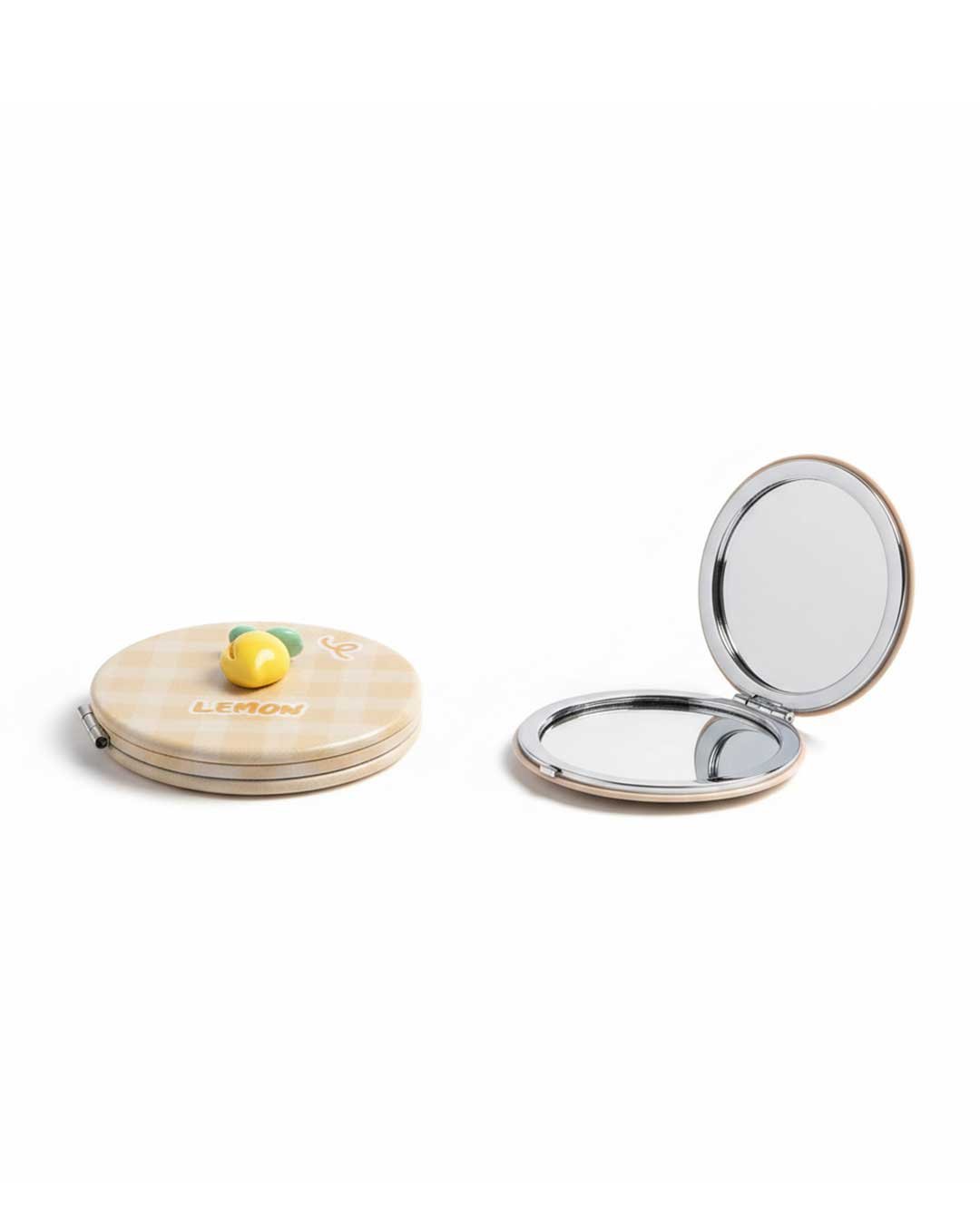 Pocket Mirror - Round Lemon